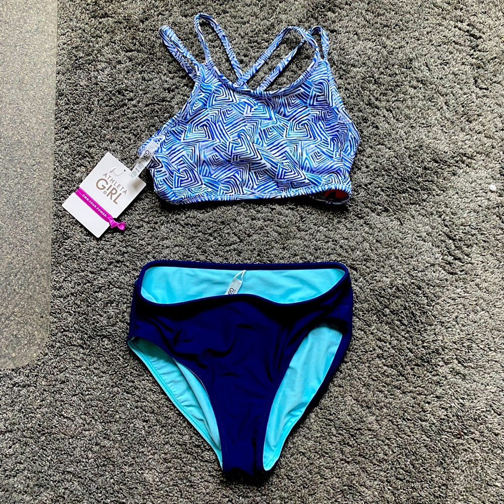 Athleta Girl swim suit set